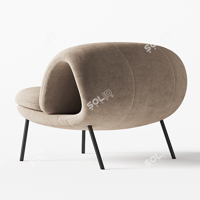 Innovative Maki Easy Chair 3D model image 2