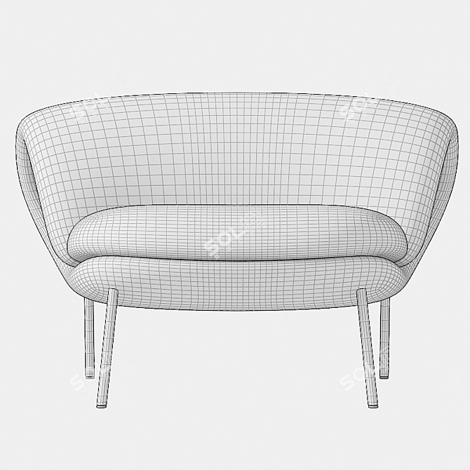Innovative Maki Easy Chair 3D model image 5