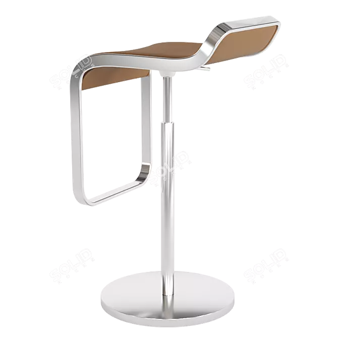 LEM Style Piston Stool - Sleek and Modern 3D model image 4