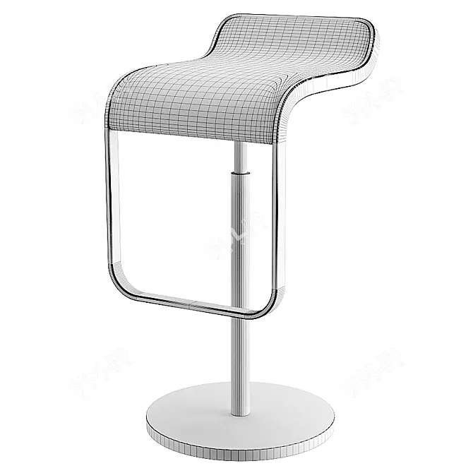 LEM Style Piston Stool - Sleek and Modern 3D model image 5