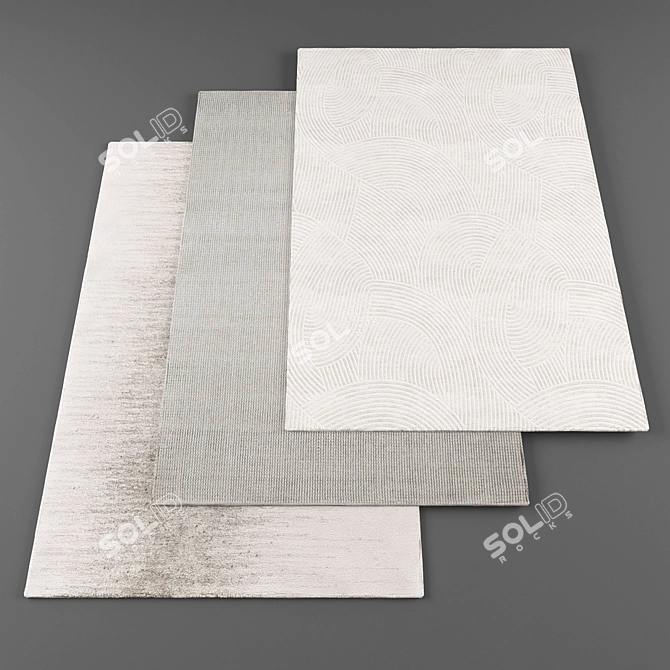 High Resolution Rugs Bundle 3D model image 1