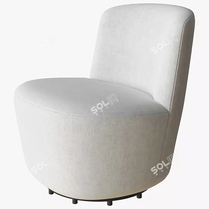 Eichholtz Doria: Swivel Chair 3D model image 1