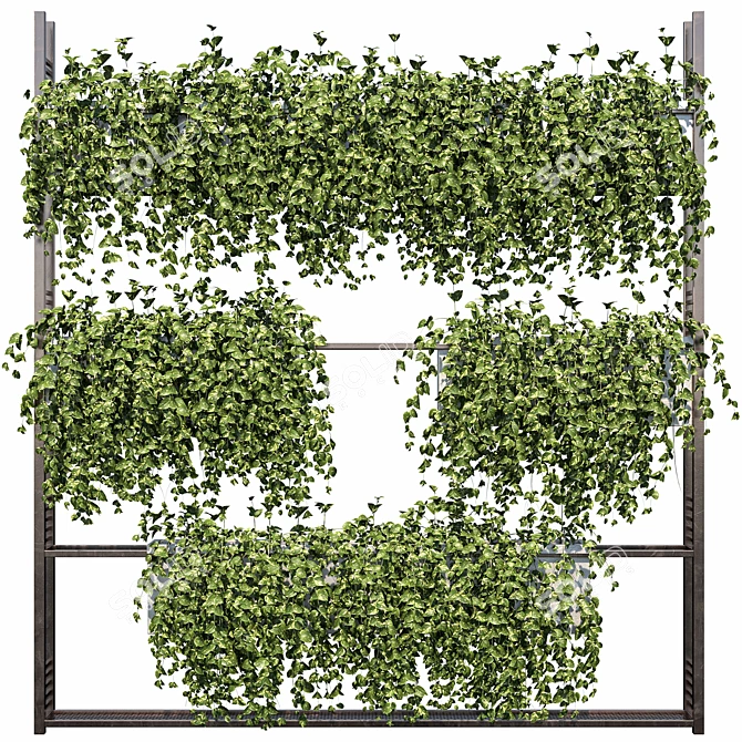 Metal Shelf Planter Set - Vol3 3D model image 2