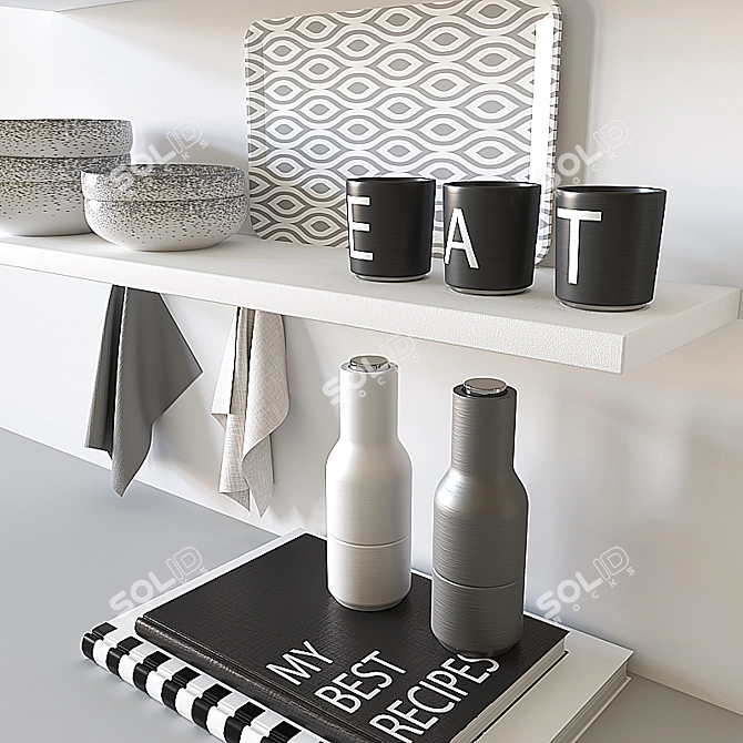 Kitchen Delight Decor Set 3D model image 4