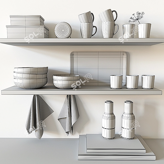 Kitchen Delight Decor Set 3D model image 5