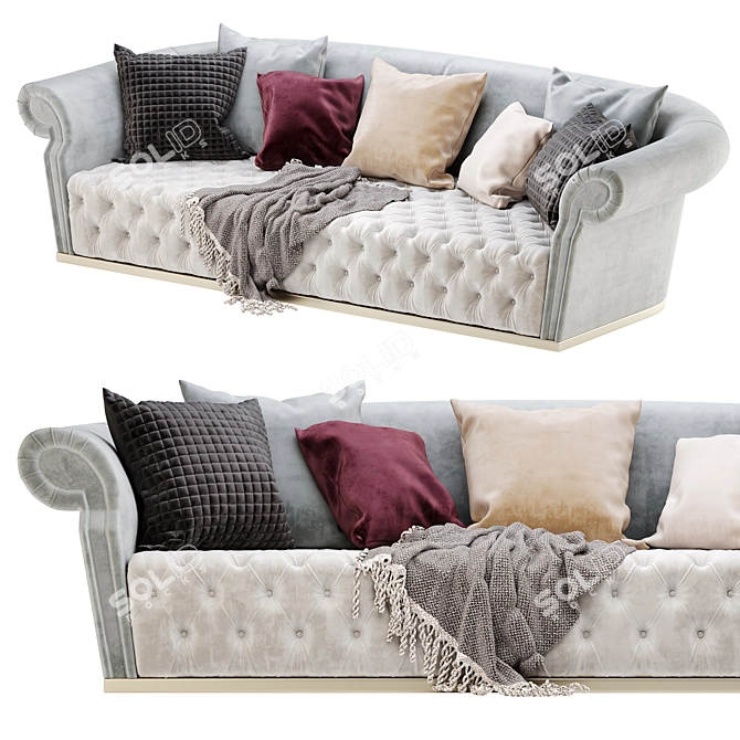 Luxuriously Modern Dolfi Sofa 3D model image 1