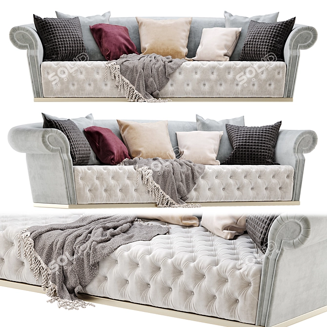 Luxuriously Modern Dolfi Sofa 3D model image 2