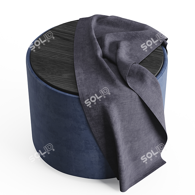 Elegant Pilar Pouf: Comfort and Style 3D model image 5