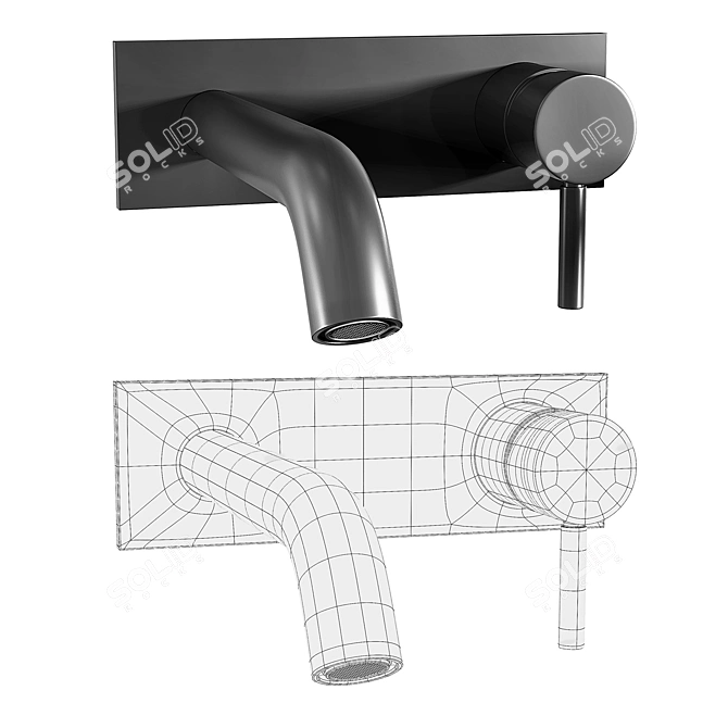 Sleek Fantini NOSTROMO Mixers 3D model image 2