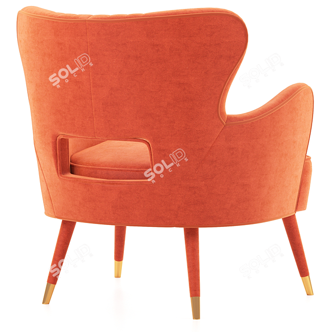 Sleek Babe Armchair: Modern Comfort 3D model image 5