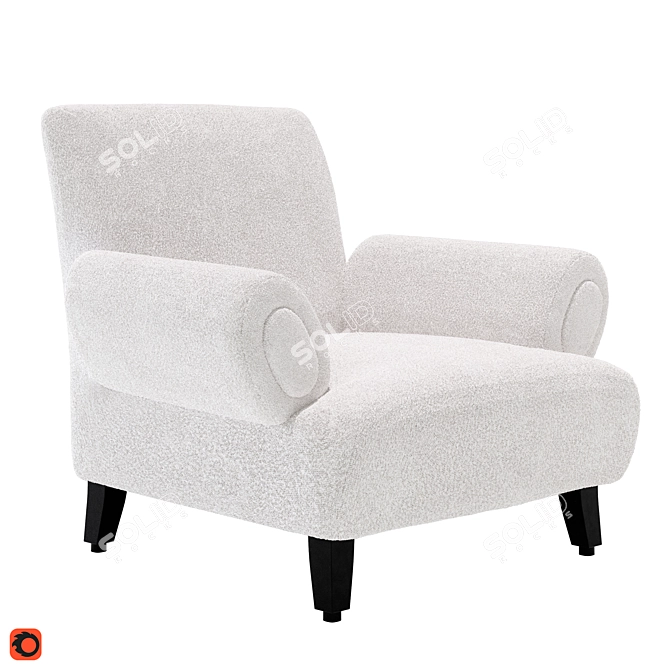 Eichholtz Fausto: Stylish Art-Deco Armchair 3D model image 1