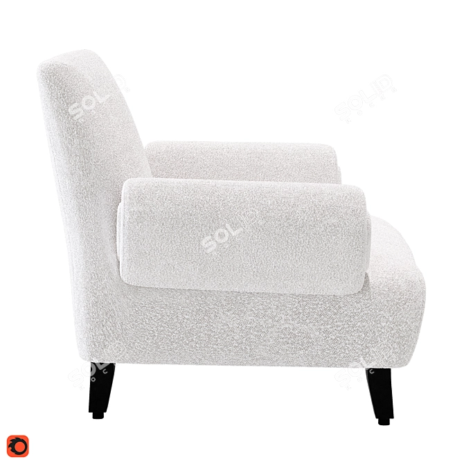 Eichholtz Fausto: Stylish Art-Deco Armchair 3D model image 3