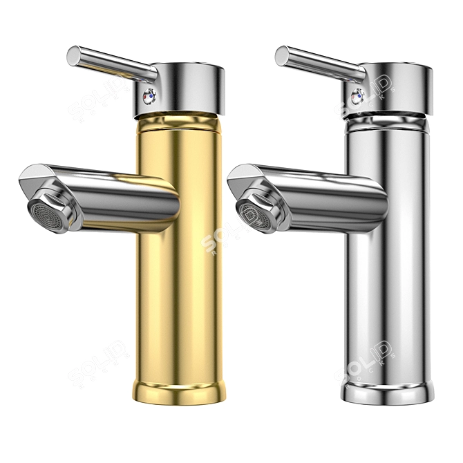 Modern Chrome Faucet with VRay Compatibility 3D model image 4