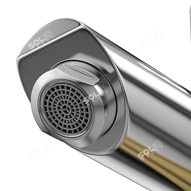 Modern Chrome Faucet with VRay Compatibility 3D model image 5