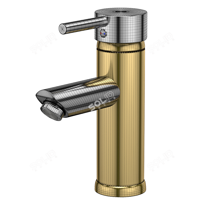 Modern Chrome Faucet with VRay Compatibility 3D model image 6