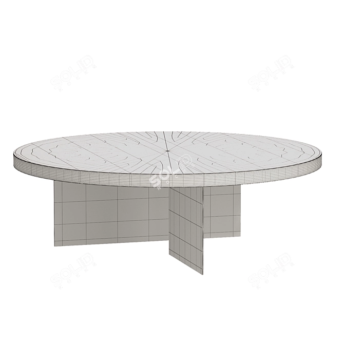 Lago AIR WILDWOOD Table - A Breath of Nature on Your Dining Space 3D model image 3