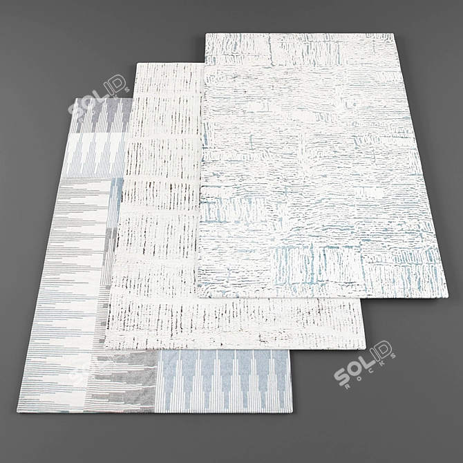 Modern Rugs Collection - Set of 3 3D model image 1