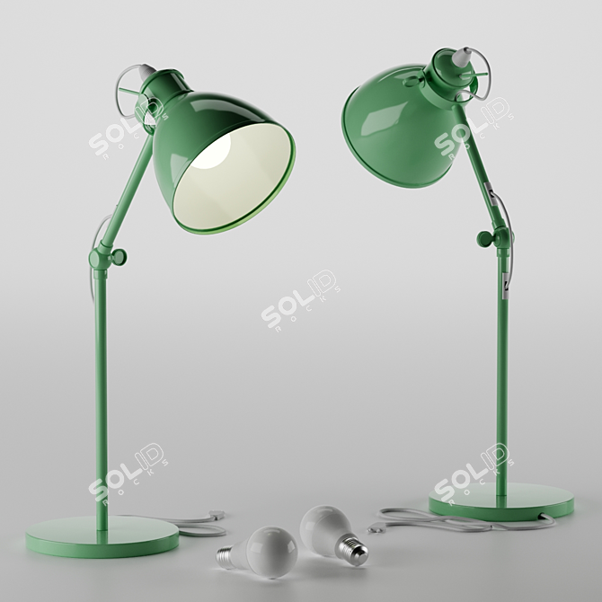 Priddy-P Color Changing Desk Lamp 3D model image 1