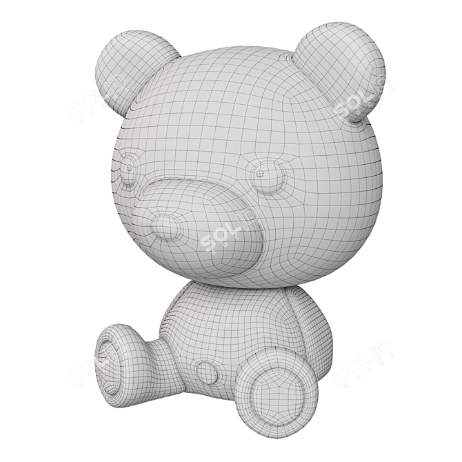 Dreamy Bear Night Light 3D model image 4