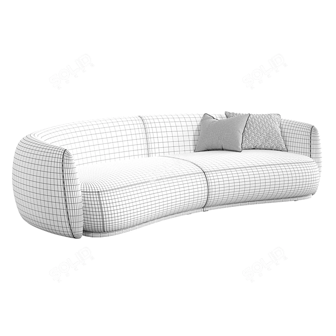 Luxurious Moroso Pacific Sofa: Stunning Design & Texture 3D model image 6