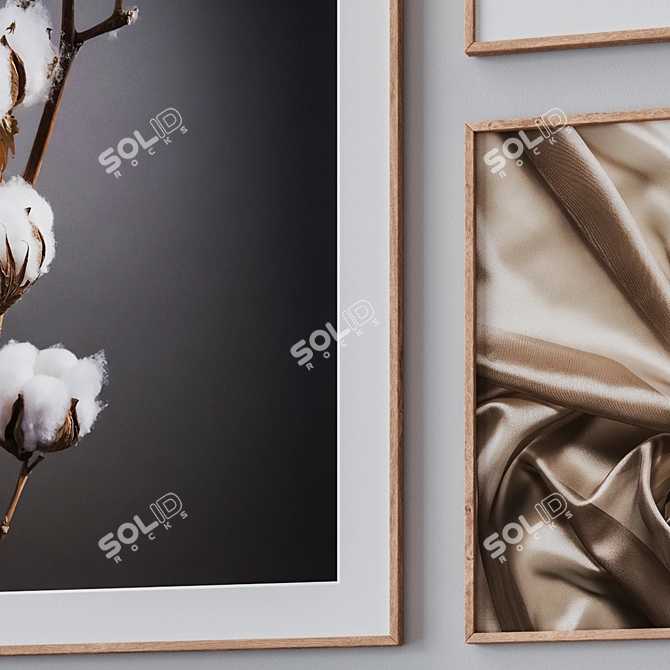 Elegant Photo Frames Set 3D model image 2