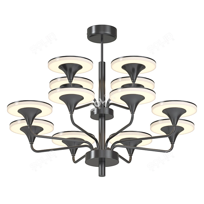 Lampatron PILLAR 12 LED Chandelier 3D model image 1