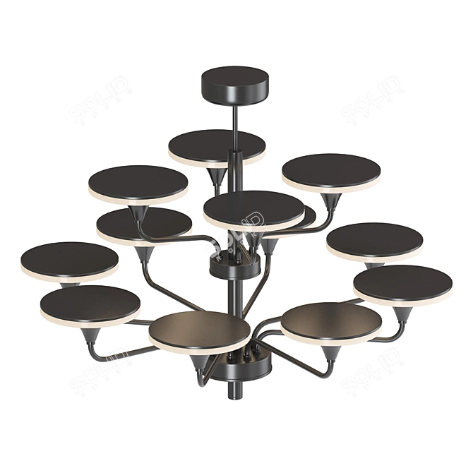 Lampatron PILLAR 12 LED Chandelier 3D model image 2