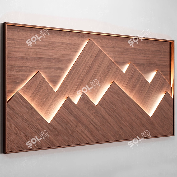 Mountain Mist Wall Panel 3D model image 3