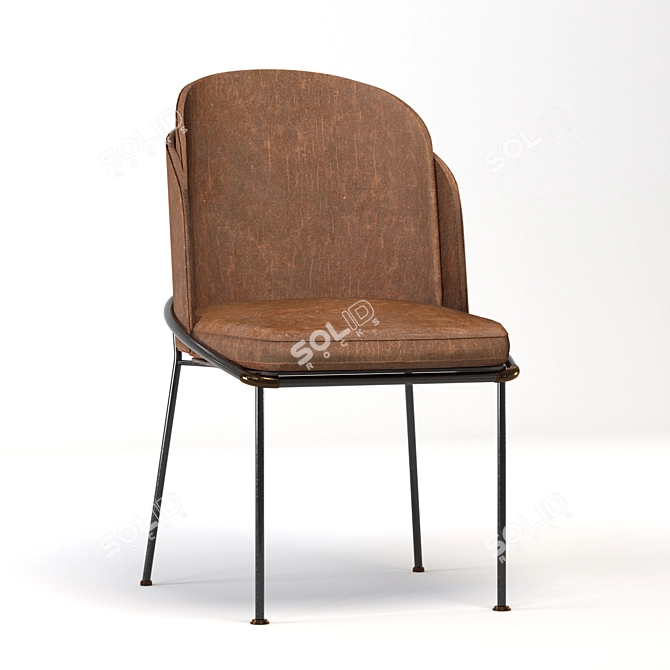 Modern Ergonomic Chair: 77.080 Polygons, UV Mapped 3D model image 2