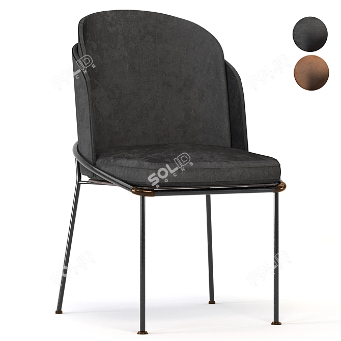 Modern Ergonomic Chair: 77.080 Polygons, UV Mapped 3D model image 6