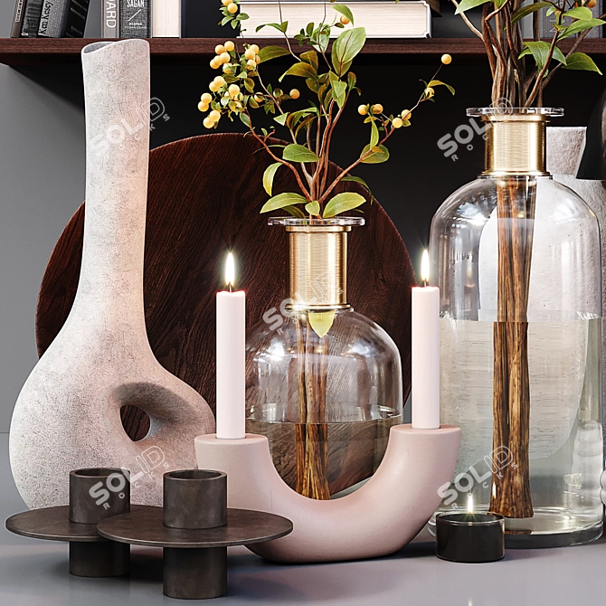 Elegant Decor Set: Detailed & High Quality 3D model image 3