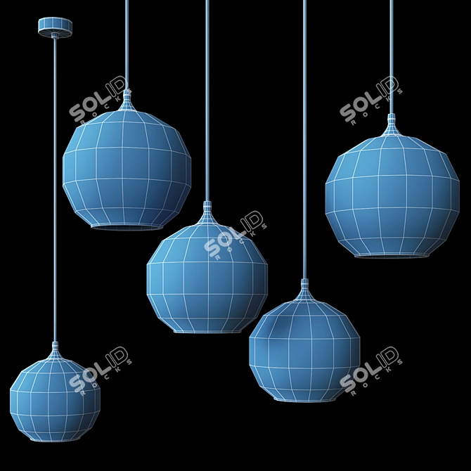 Romatti Quiozel Pendant Light - Versatile and Stylish 3D model image 2