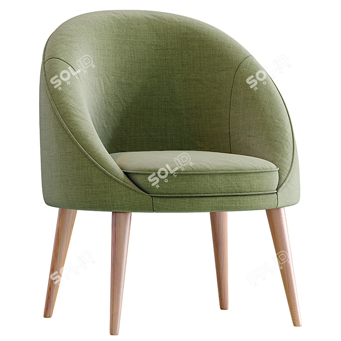 Oreved Armchair: Stylish and Comfy 3D model image 2