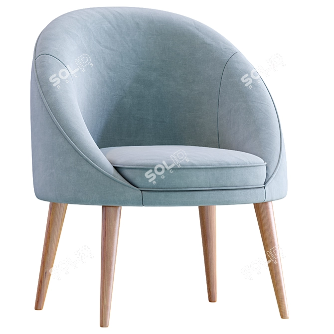 Oreved Armchair: Stylish and Comfy 3D model image 3