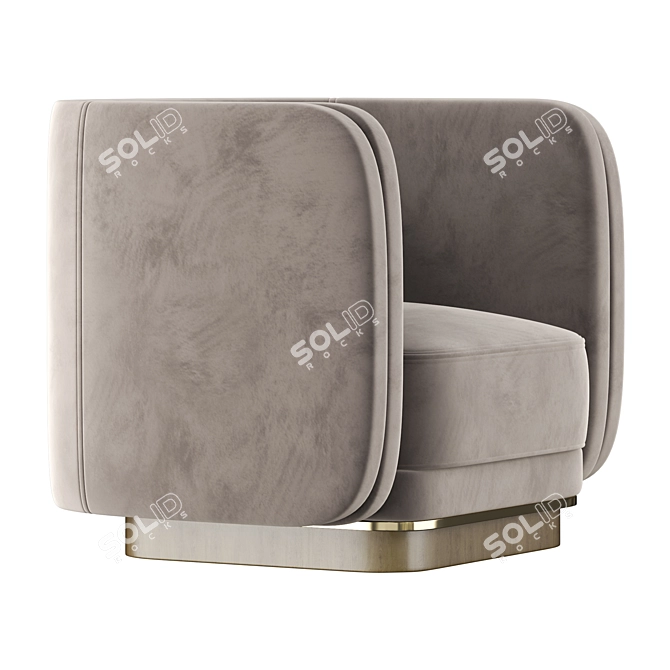 AMBROSE Modern Accent Chair 3D model image 3