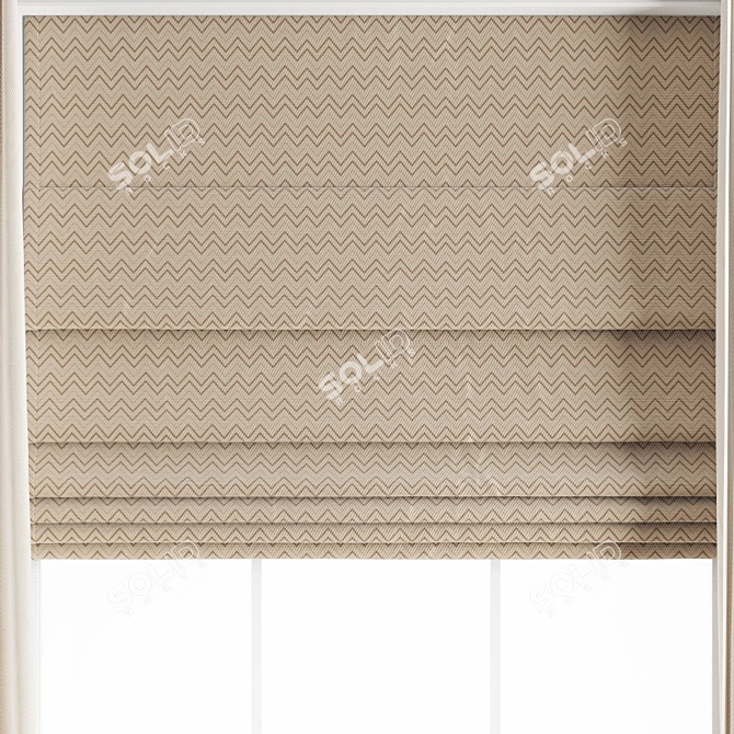 Polygon Curtain Model - High Quality 3D model image 3