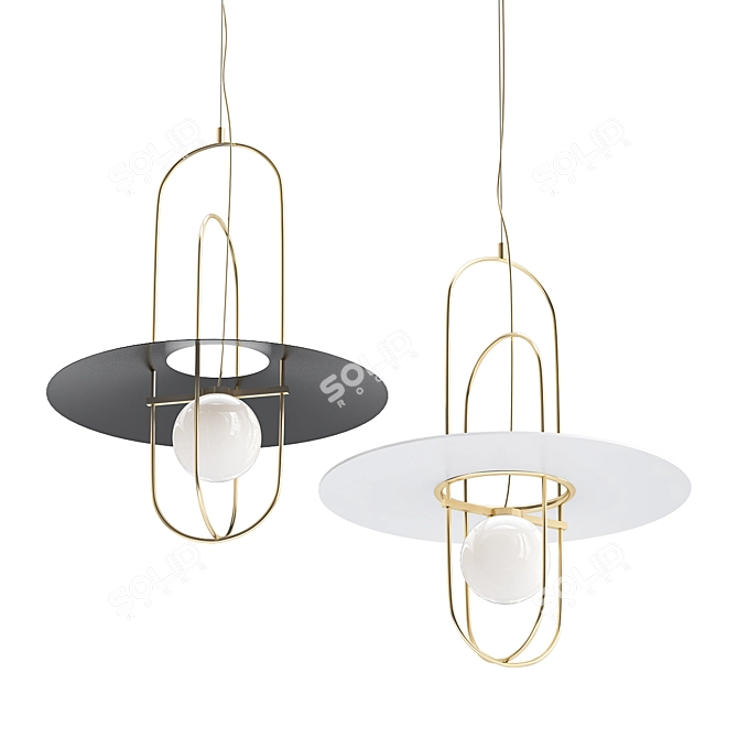 Elegant Gravy Design Lamp 3D model image 1