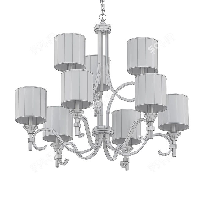 Lacey 9-Light Chandelier 3D model image 2