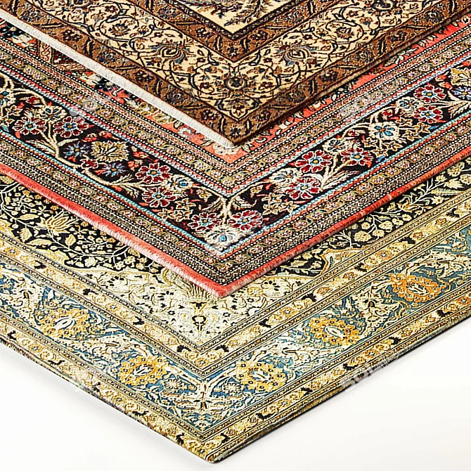 Exquisite Persian Carpet 05 3D model image 4