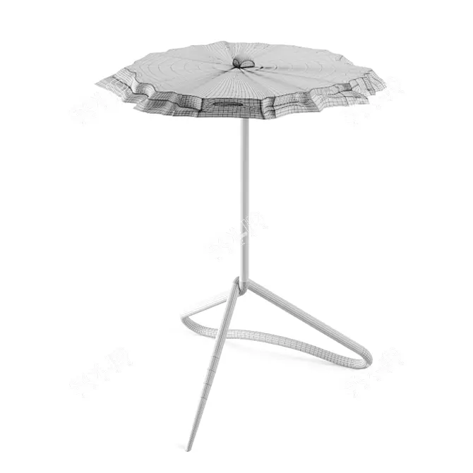 Goncalvo Slate End Table 3D model image 3