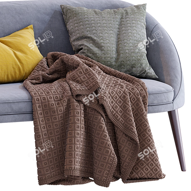 Modern Scandinavian Oreved Sofa 3D model image 2