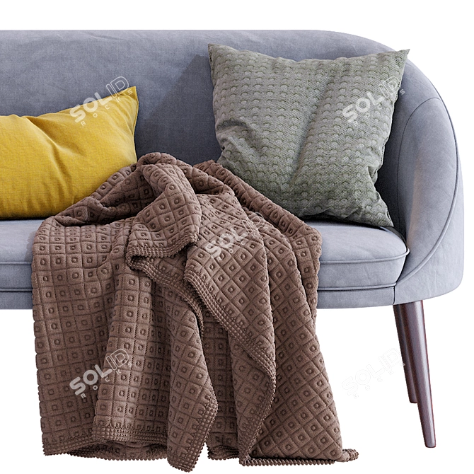 Modern Scandinavian Oreved Sofa 3D model image 4