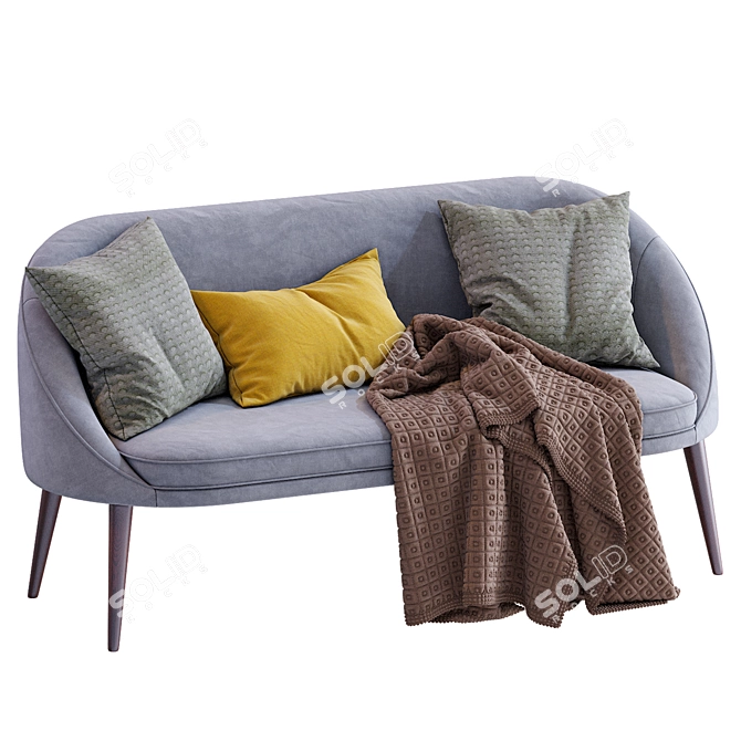 Modern Scandinavian Oreved Sofa 3D model image 6