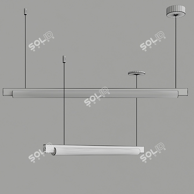 Modern Keel LED Pendant 3D model image 2