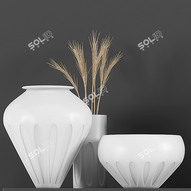 Exquisite Decor Set: Elevate Your Space 3D model image 2