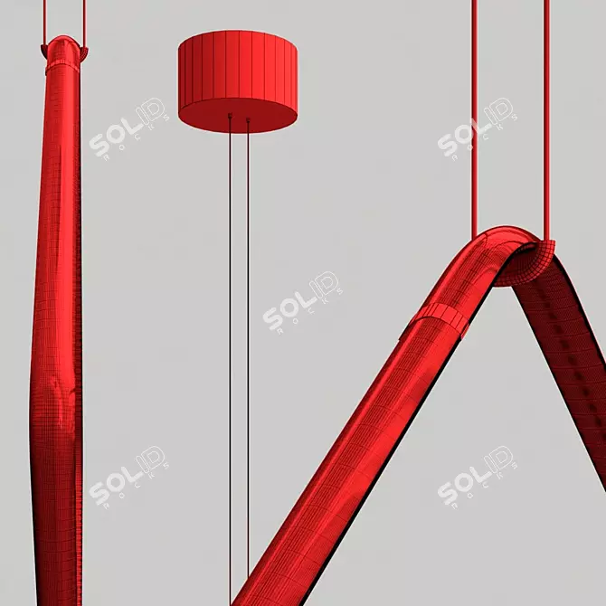 Arrangements Square Pendant Light 3D model image 5