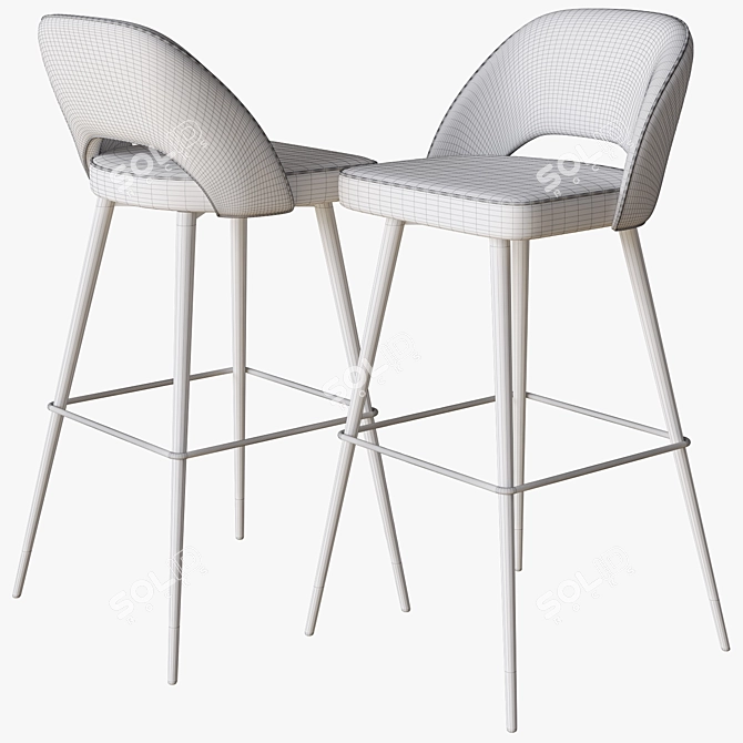 Eichholtz Bar Stool Cliff: Modern and Sleek 3D model image 4