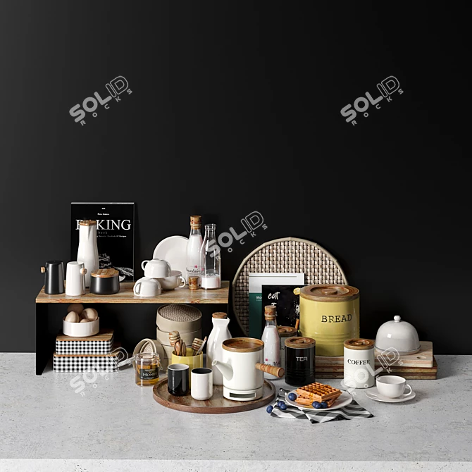 Ultimate Breakfast Kitchen Set 3D model image 1