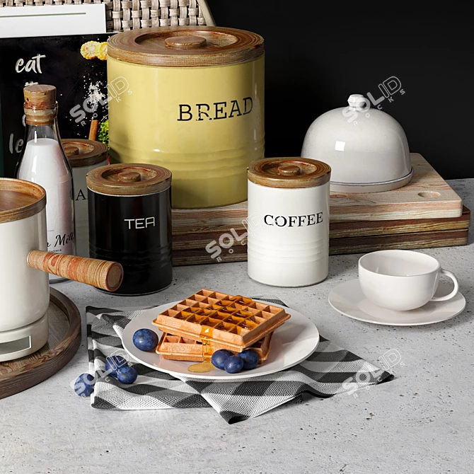 Ultimate Breakfast Kitchen Set 3D model image 3