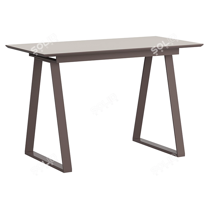 Detroit Folding Dining Table - Beige 3D model image 1